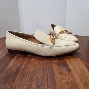 Tory Burch Jesa Loafer Pointed Toe Metal Horse Head Hardware Size 11